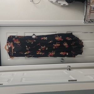 Linen type floral dress